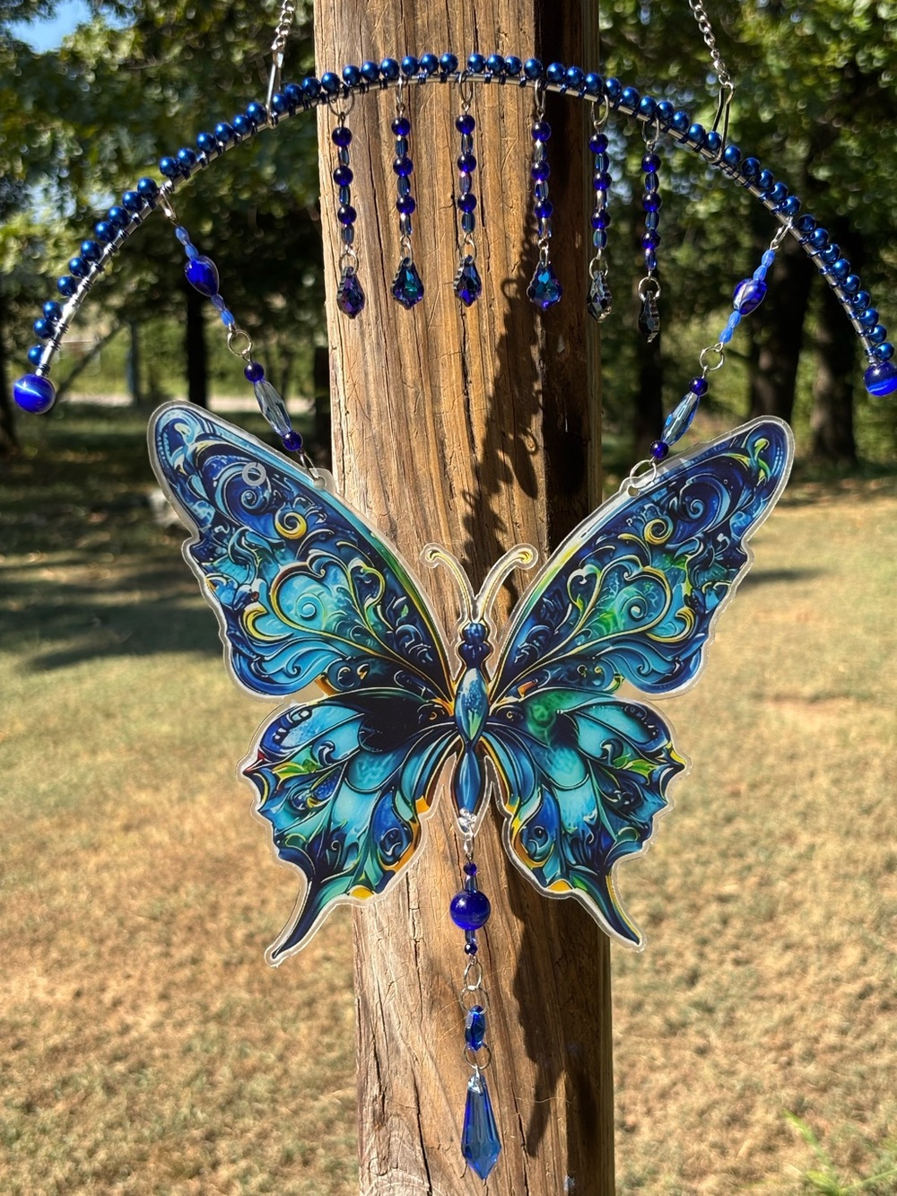 Blue Butterfly suncatcher